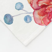 明るい花のSucculentsのベビーのマイル標石 フリースブランケット (角)