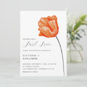 明るい花はミニマル好き結婚。 招待状 (スタンド正面)