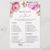 明るい花びらは、あなたの電話ゲームに何が牡丹 (正面)