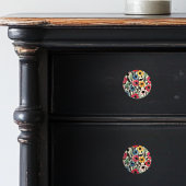 明るい花を持つセラミック絵を描ノブス セラミックノブ