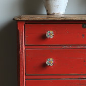 明るい花を持つセラミック絵を描ノブス セラミックノブ