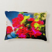 明るい花アクセント枕 アクセントクッション (裏面)