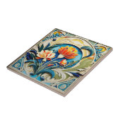 明るい花アールデコセラミックタイル タイル (側面)