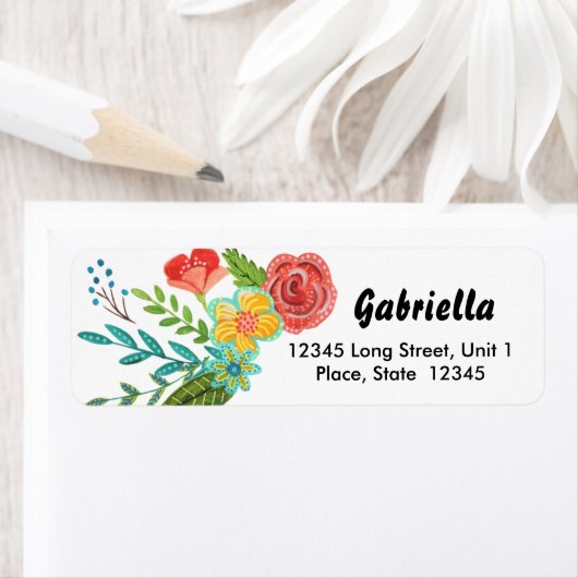 明るい花イエローファースト聖餐式フローラ ラベル (インサイチュ)