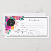 明るい花カラフルの贈与証 (裏面)