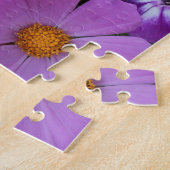 明るい花カラフル植物性フローラ ジグソーパズル (側面)