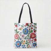 明るい花コテージコア トートバッグ (正面)