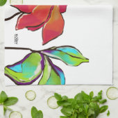 明るい花タオル キッチンタオル (折り畳み)