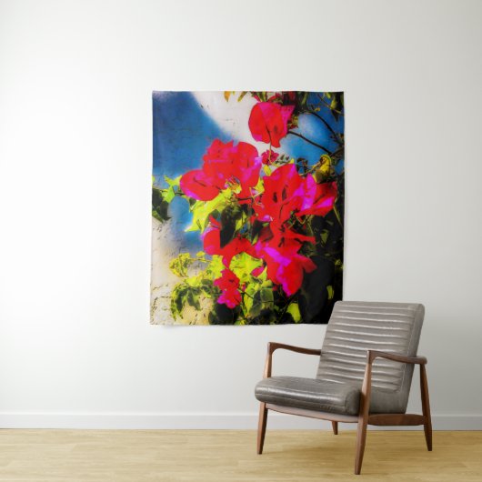 明るい花タペストリー タペストリー (インサイチュ)