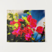 明るい花タペストリー タペストリー (正面(横))