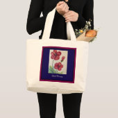 明るい花トートバッグ ラージトートバッグ (正面(商品))