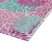 明るい花パターン2 カッティングボード (角)