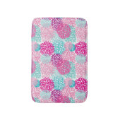 明るい花パターン2 バスマット (正面縦)