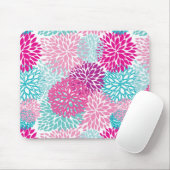 明るい花パターン2 マウスパッド (マウス)