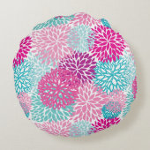 明るい花パターン2 ラウンドクッション (裏面)