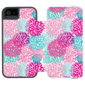 明るい花パターン2 INCIPIO iPhoneウォレットケース (フォリオ Open)