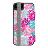 明るい花パターン2 INCIPIO iPhoneウォレットケース (フォリオ裏面)