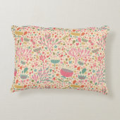 明るい花パターン アクセントクッション (裏面)