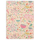 明るい花パターン クリップボード (裏面)