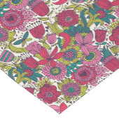 明るい花パターン ショートテーブルランナー (コーナー)