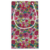 明るい花パターン スモールペーパーバッグ (裏面)