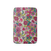 明るい花パターン バスマット (正面縦)