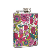 明るい花パターン フラスク (右)