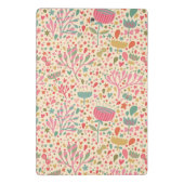 明るい花パターン ミニクリップボード (裏面)