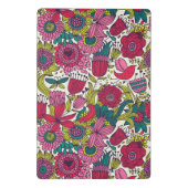 明るい花パターン ミニクリップボード (裏面)