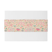 明るい花パターン 招待状ベリーバンド (裏面例)