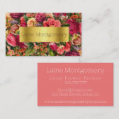 明るい花フローラ名刺 名刺 (正面/裏面)