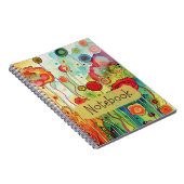 明るい花手帳 ノートブック (右側)