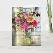 明るい花束 カード (正面)