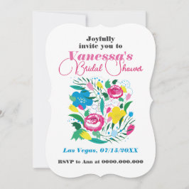 明るい花束。 招待状