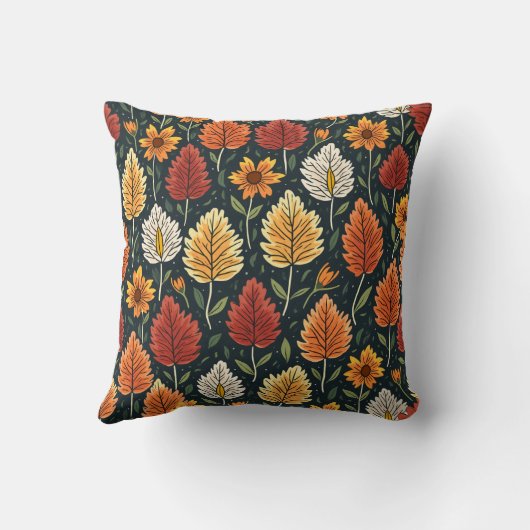 明るい花枕 クッション (裏面)