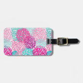 明るい花柄2 ラゲッジタグ (正面横)