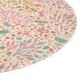 明るい花柄 カッティングボード (角)