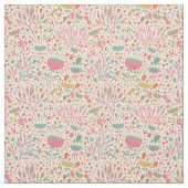 明るい花柄 ファブリック (見本)