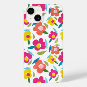 明るい花模様オンホワイト Case-Mate iPhone 14ケース