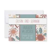 明るい花気遣いRSVPシンプルエレガント