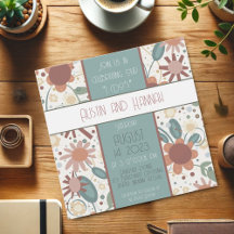 明るい花結婚のモダンおもしろい