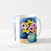 明るい花 コーヒーマグカップ (正面右)