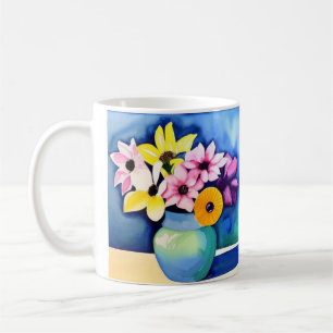 明るい花 コーヒーマグカップ