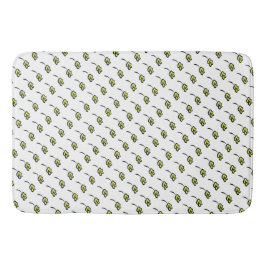 明るい花 バスマット