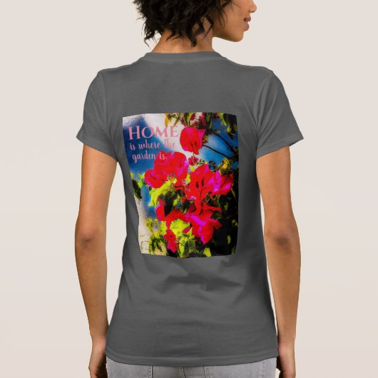 明るい花Tシャツ Tシャツ (裏面)
