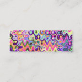 明るい芸術家の細いプロフィールカード スキニー名刺 (裏面)