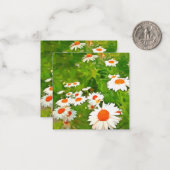 明るい芸術的と白カラフルいガーデンデイジー ノートカード (正面/裏面インサイチュ)
