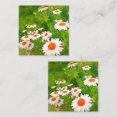 明るい芸術的と白カラフルいガーデンデイジー ノートカード (正面/裏面)
