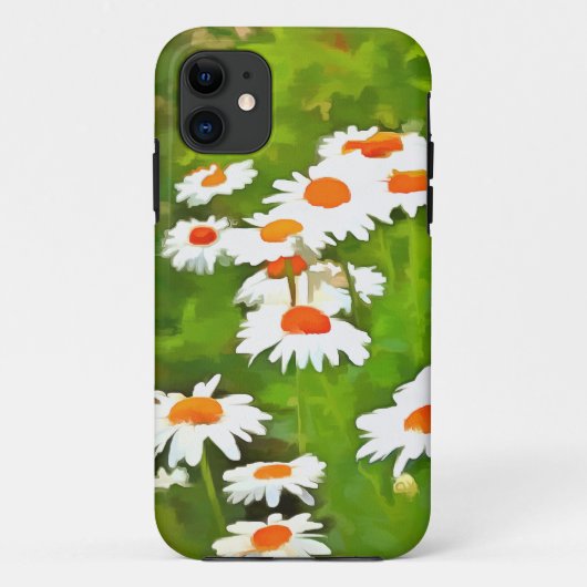 明るい芸術的と白カラフルいガーデンデイジー Case-Mate iPhoneケース (裏面)