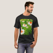 明るい芸術的と白カラフルいガーデンデイジー Tシャツ (正面フル)